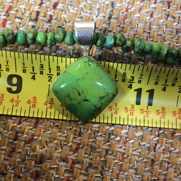JAY KING DTR Sterling Silver Green Turquoise Necklace & Cabochon Pendant NWOT - Picture 9 of 9